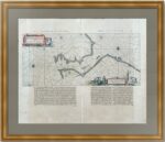 Пролив Югорский шар (Вайгачский). 1659г. Старинная морская карта. Первое состояние. Редкость.