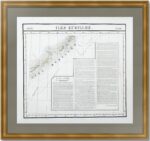 Курильские острова от Итурупа до Расшуа. 1827г. Старинная карта. (54x68). Русские экспедиции