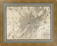 Москва. План. 1850г. Шуберт. (75x95). Редкость