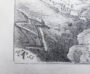 Севастопольская бухта с высоты птичьего полёта. 1856г. Рельефная карта - антикварная гравюра