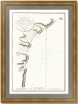 Залив Тернeй (Приморье) по Лаперузу на старинной карте. 1797г. Музейный экземпляр