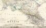 Европейская Россия. Джонстон. 1861г. Антикварный подарок руководителю. 62x50. Карта