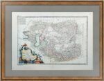 Независимая Тартария (Средняя Азия). 1771г. Бонне. Старинная карта