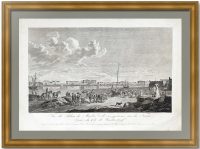 Вид на Мраморный дворец и Неву в Петербурге. 1799г. (54x77!) Гравюра. Музейный экземпляр