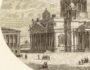 Исаакиевский собор в 1845 году с планом. 1880г. Монферран/Паннемейкер/Обри. Гравюра