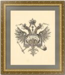 Герб города Санкт-Петербурга. 1892г. Старинная гравюра - антикварный подарок