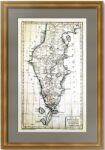 Камчатка. 1757г. Старинная карта. Крашенинников. Миллер. Беллин
