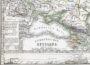 Европейская Россия. 1862г. Старинная карта - антикварный подарок