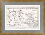 Независимая Тартария: Туркестан и Бухара. 1749г. Беллин. Антикварная карта. Редкость