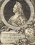Екатерина II. Портрет императрицы. 1790г. Рокотов/Затта. Старинная гравюра