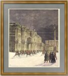 Зимний дворец в Петербурге. 1891г. Старинная гравюра