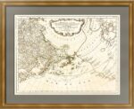 Карта открытий неведомых берегов Северной Америки. 1784г. Редкость музейного уровня