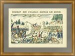 Битва поляков с русскими. 1840г. Жоржен. Эпинальская картинка (лубок)