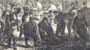 Сенной рынок в Петербурге. 1877г. Бролинг. Старинная гравюра. Антикварный подарок