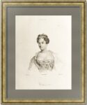 Екатерина I. Императрица. 1838г. Натье/Верне. Старинная гравюра.