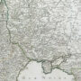 Театр войны между Францией, Пруссией и Россией. 1807г. Старинная карта. (59x82!)