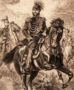 Александр II. Конный портрет. Война с Турцией. 1877г. Старинная гравюра - антикварный подарок