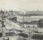 Москва. Вид на Кремль. 1890г. (ок.) Антикварная фототипия. 14x46. Редкость