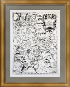 Московия восточная. 1696г. Коронелли. Старинная карта. Редкость музейного уровня