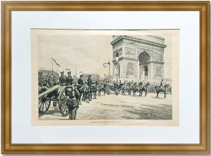 Николай II  с супругой въезжают в Париж. 1897г.