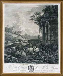 Пастух-итальянец. 1777г. Ромейн/Гарро. Старинная гравюра