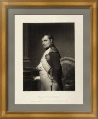 Наполеон в 1807 году. Оригинальная гравюра. 1841г. Деларош/Аристид