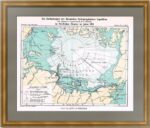 Экспедиция освоения Северного морского пути 1913г. Карта. Редкость!
