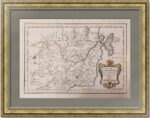 Бассейн реки Амур. Восточная Тартария. 1749г. Старинная карта. Беллин