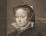 Портрет королевы Марии I. 1793г. Мор/Эстеве. Гравюра пунктиром