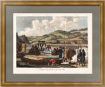 Сахалин, одежда жителей залива Делангля. 1799г. Старинная гравюра