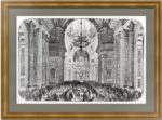 Освящение Исаакиевского собора в Петербурге. 1858г. Бланшар. 38x52