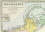 Полярная карта. Северный морской путь.1876г. Антикварная карта