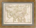 Азия (Россия на двух континентах). 1832г. Старинная карта - ВИП подарок