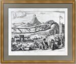 Дербент. Дагестан. 1686г. Старинная гравюра