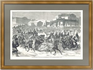 Петербургские зарисовки. 1877г. Масленица у Адмиралтейства
