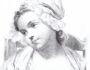 Мечтательница. 1859г. Жозефина Дюколле по мотивам Греза. Старинная оригинальная литография