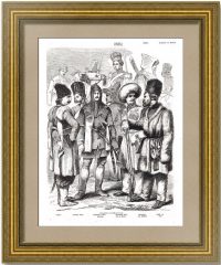 1849г. Российская армия - иррегулярные войска. Тимм. Гравюра