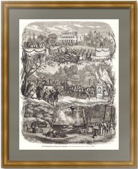 Праздник наследника престола на Елагином острове. 1865г. Гравюра