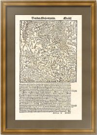 Московия. 1580г. Мюнстер. Старинная карта – антикварный подарок