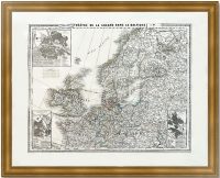 Театр военных действий на Балтике (Крымская война). 1854г. (62x91). Редкая старинная историческая карта