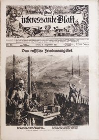 Эпизоды Великой войны. Российское мирное предложение. 1917г. Das interessante Blatt.