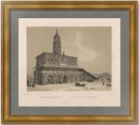 Сухарева башня в Москве. 1832г. Музейный экземпляр. Антикварная литография