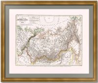 Россия азиатская. 1849г. Майер. Антикварный ВИП подарок