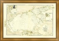 Азовское море. Морская карта. 1920г. Гидрографическое управление Великобритании