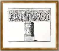 1722г. Вакханалия - мраморный алтарь. Старинная гравюра. Редкость!