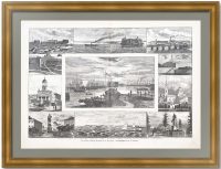 Кронштадт. Виды города и окрестностей. 1885г. Бауман Антикварная гравюра Кронштадт. Виды города и окрестностей. 1885г. Бауман Антикварная гравюра