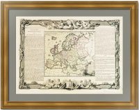 Европа. 1766г. Брион де ла Тур. Старинная карта