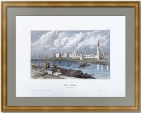 Кремль в Москве. 1840г. Викерс. Старинная гравюра с акварелью, вид Москвы. Универсальный подарок Кремль в Москве. 1840г. Викерс. Старинная гравюра с акварелью, вид Москвы. Универсальный подарок