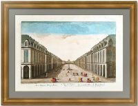 Большая площадь Петербурга. 1758г. Оптический вид. Проект. Антикварный VIP подарок