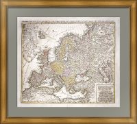 Европа. 1789г. Хасе/Хоманн. Старинная редкая карта - антикварный подарок Европа. 1789г. Хасе/Хоманн. Старинная редкая карта - антикварный подарок